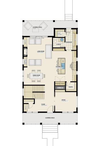 Main level offers gourmet kitchen that seamlessly flows into the dining and living areas, perfect for entertaining and everyday modern life. Separate office/study, well appointed rear mud room and powder room complete this refined layout.
