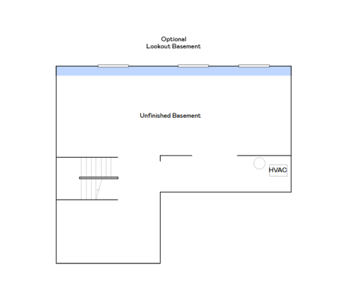 Sinclair unfinished lower level.