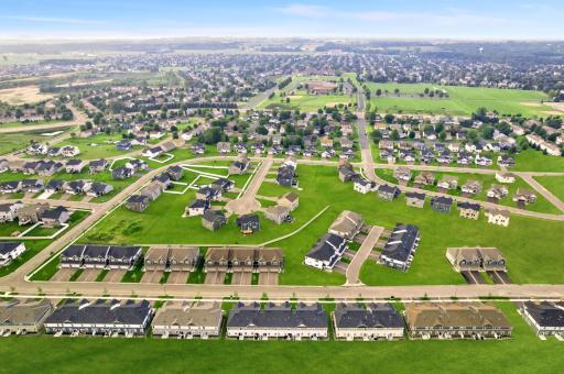 Aerial view of the stunning community.