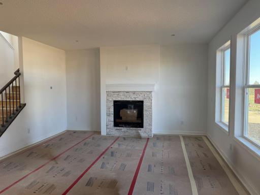 Progress photo of the actual home.