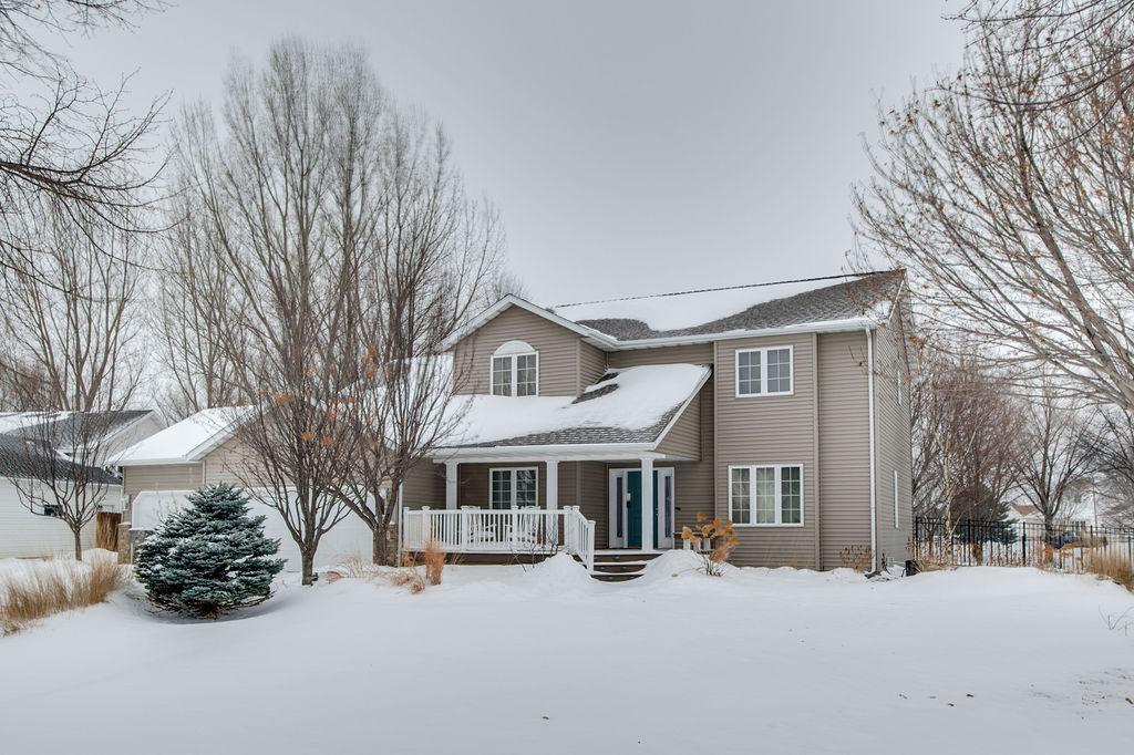 Beautiful landscaping under snow!