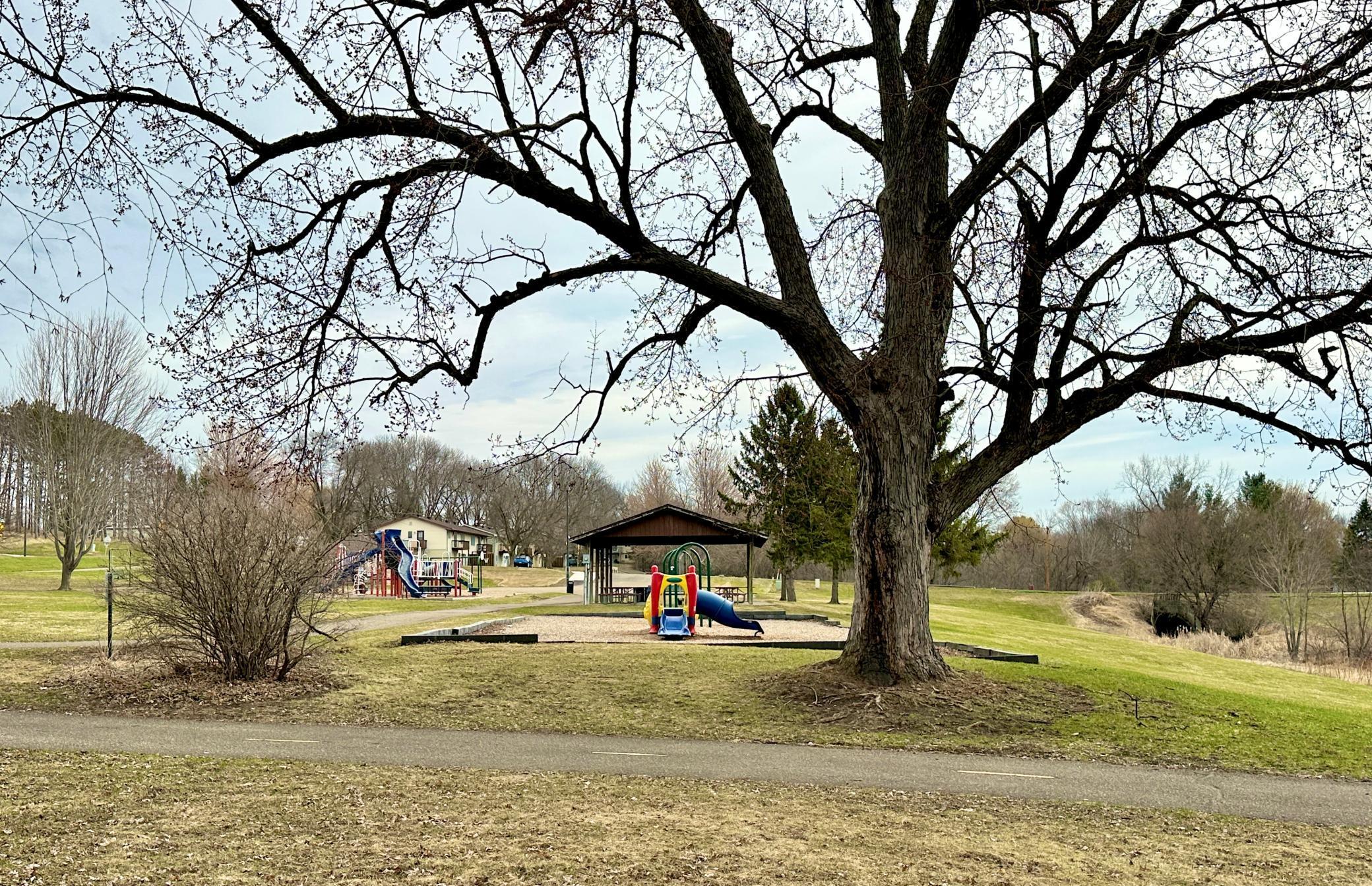 This is the view of the park in the distance as seen from your back yard area.