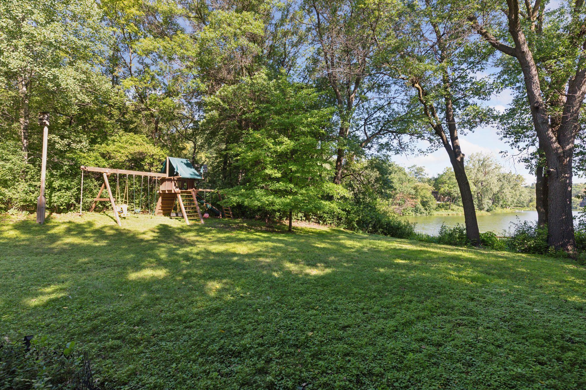 A Rainbow play set will provide hours of outdoor entertainment for kids...