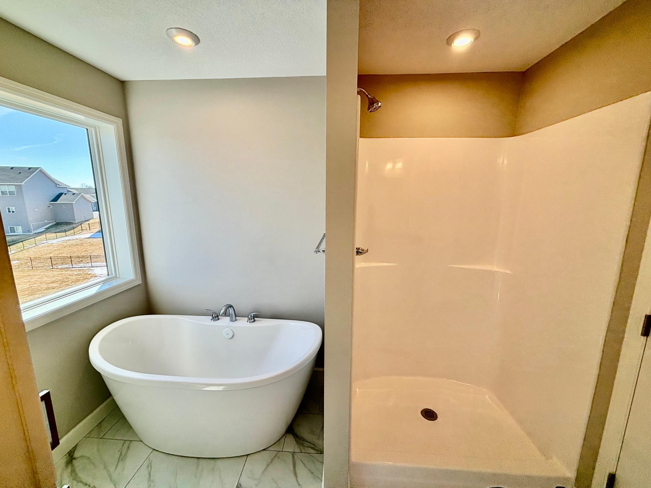Primary Bath Suite - The Weston at 11359 5th St NE in River's Edge!