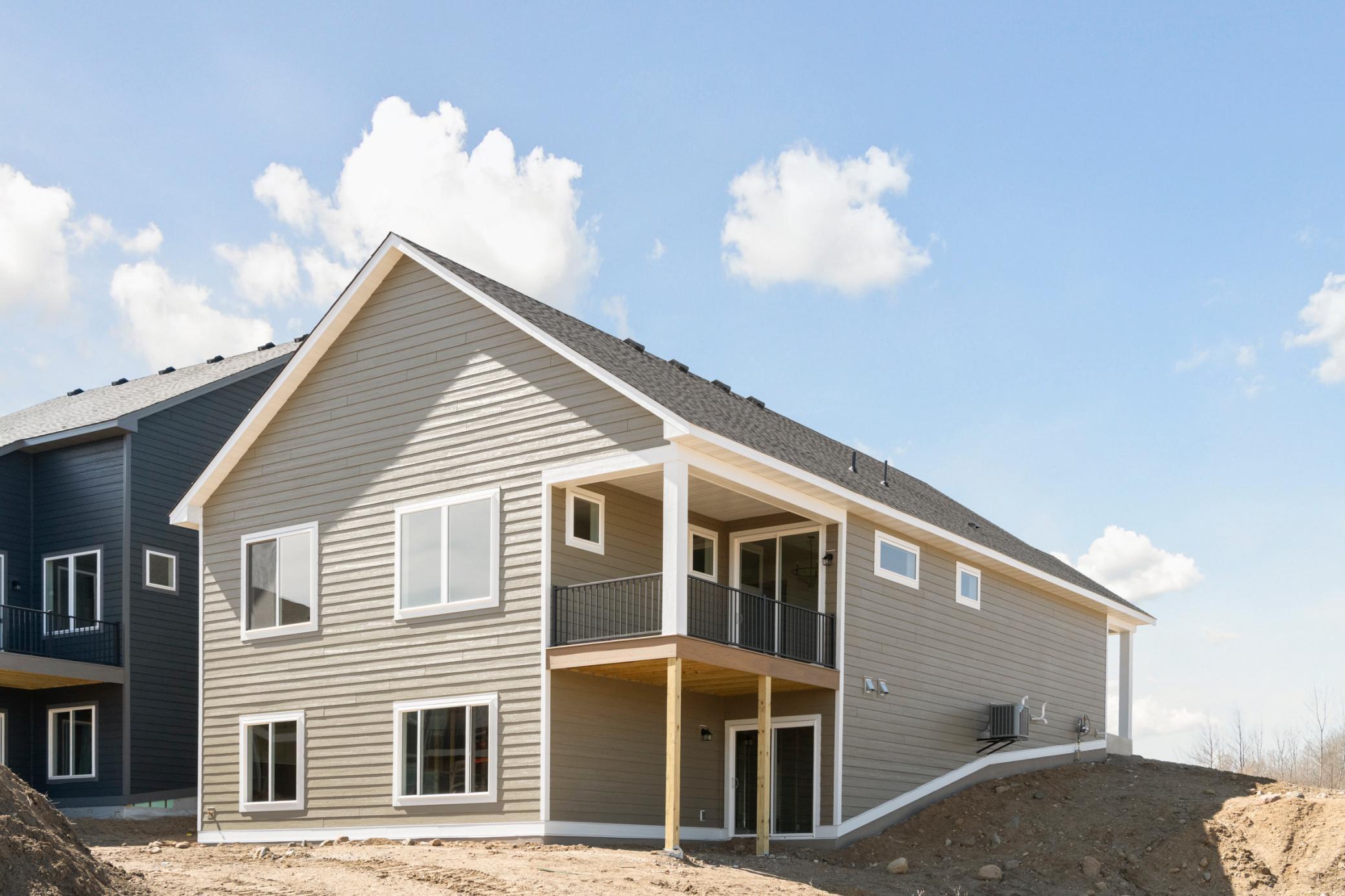 Rear Elevation with Walkout