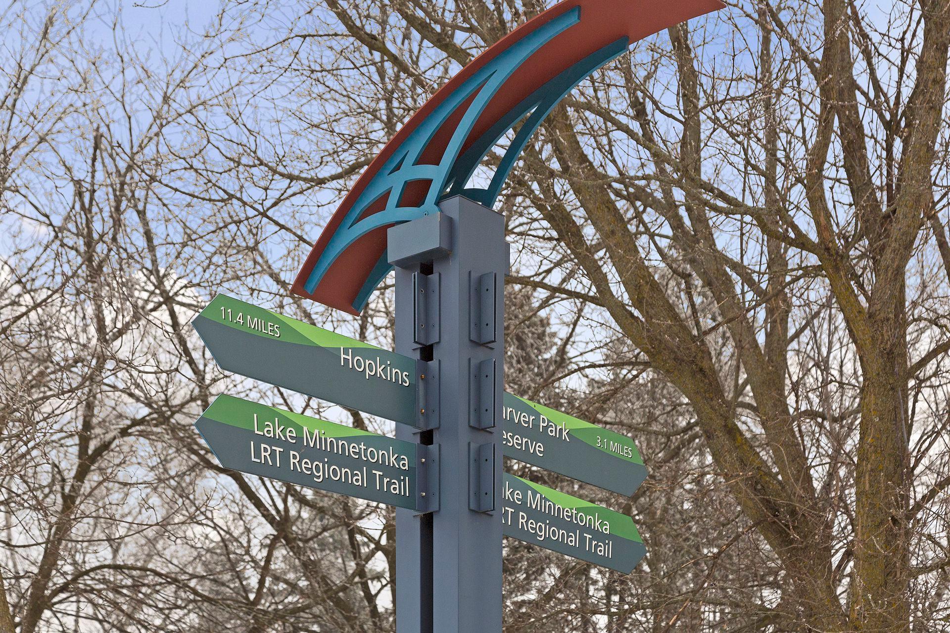 Minnetonka LRT/Trails lead to downtown Victoria to the west and all the way to the Mississippi to the east.