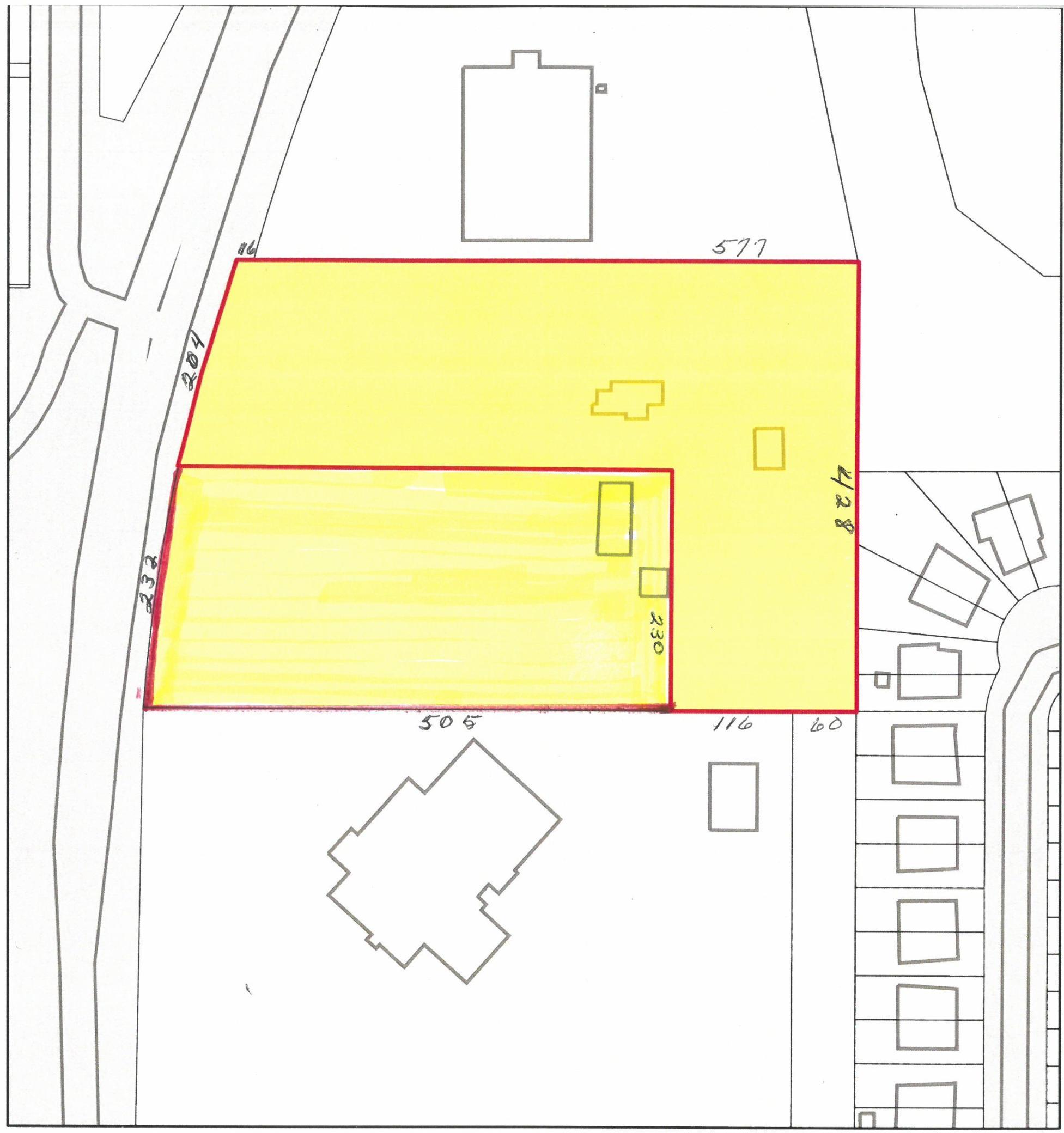 Plat of 2 lots