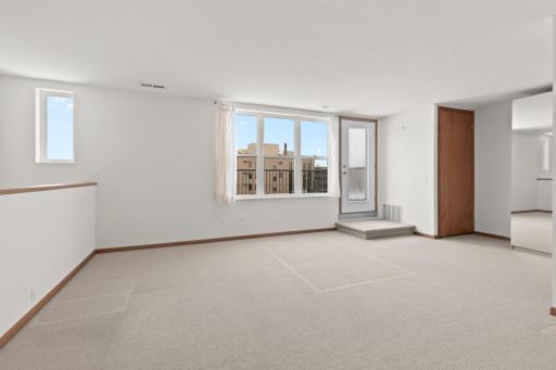 Wardrobe included sits just outside the 3/4 bath.