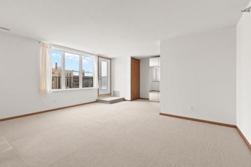 Space for second bedroom, exercise area or study.