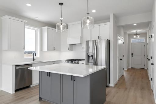 Kitchen equipped with sleek LG stainless steel appliances.