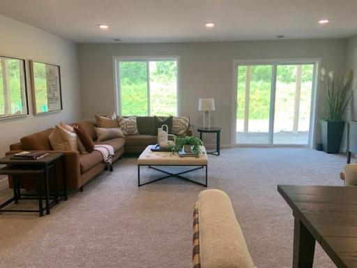 Spacious family room for those movie nights!