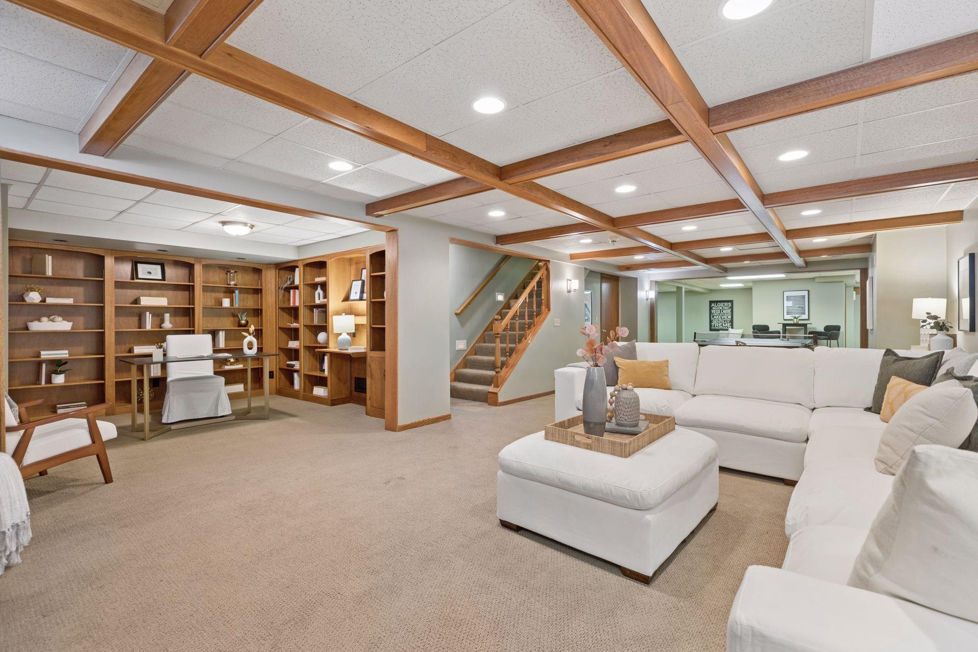 Tremendous basement fit for all kinds of activities.