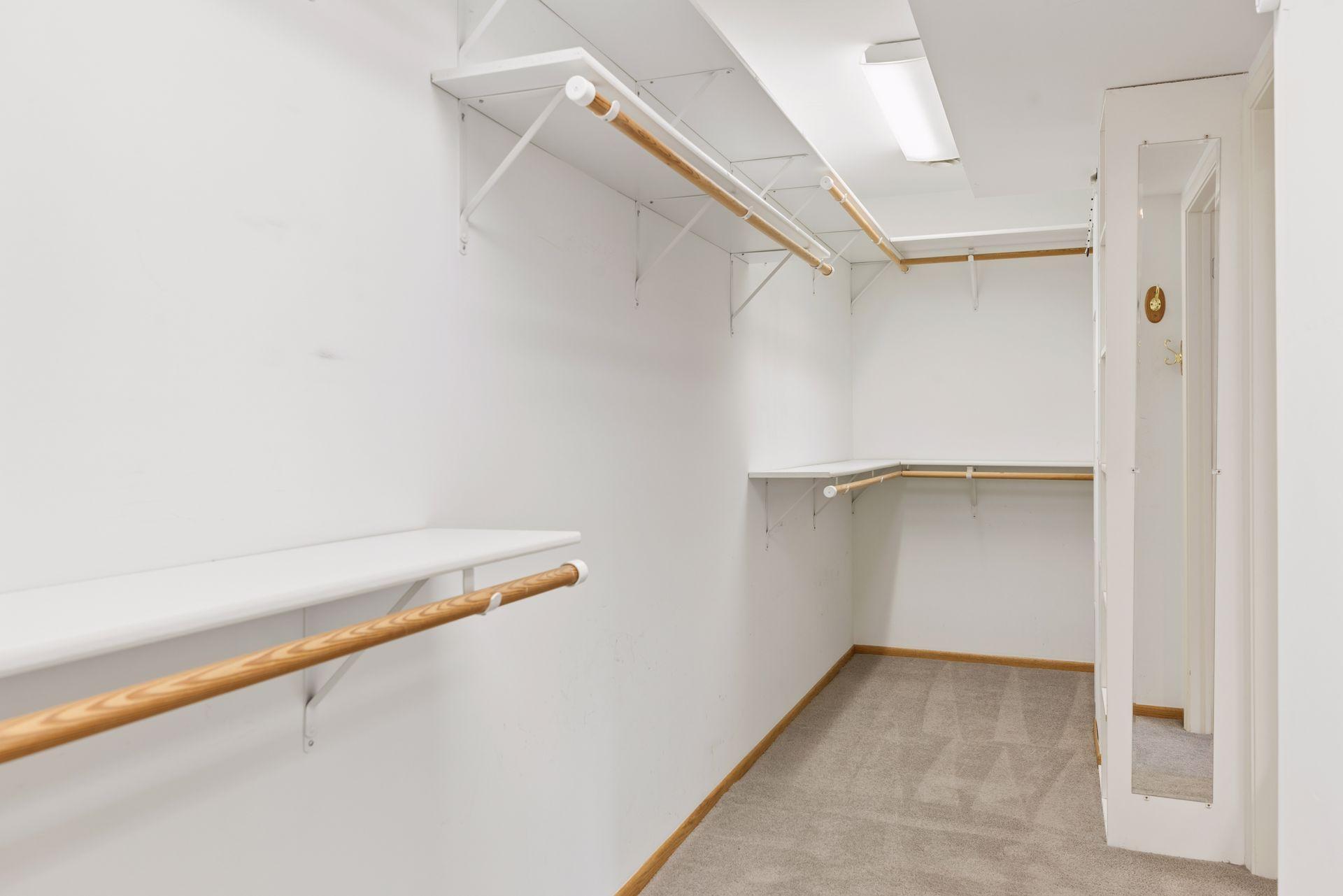 Added a walk-in closet in the primary bedroom.