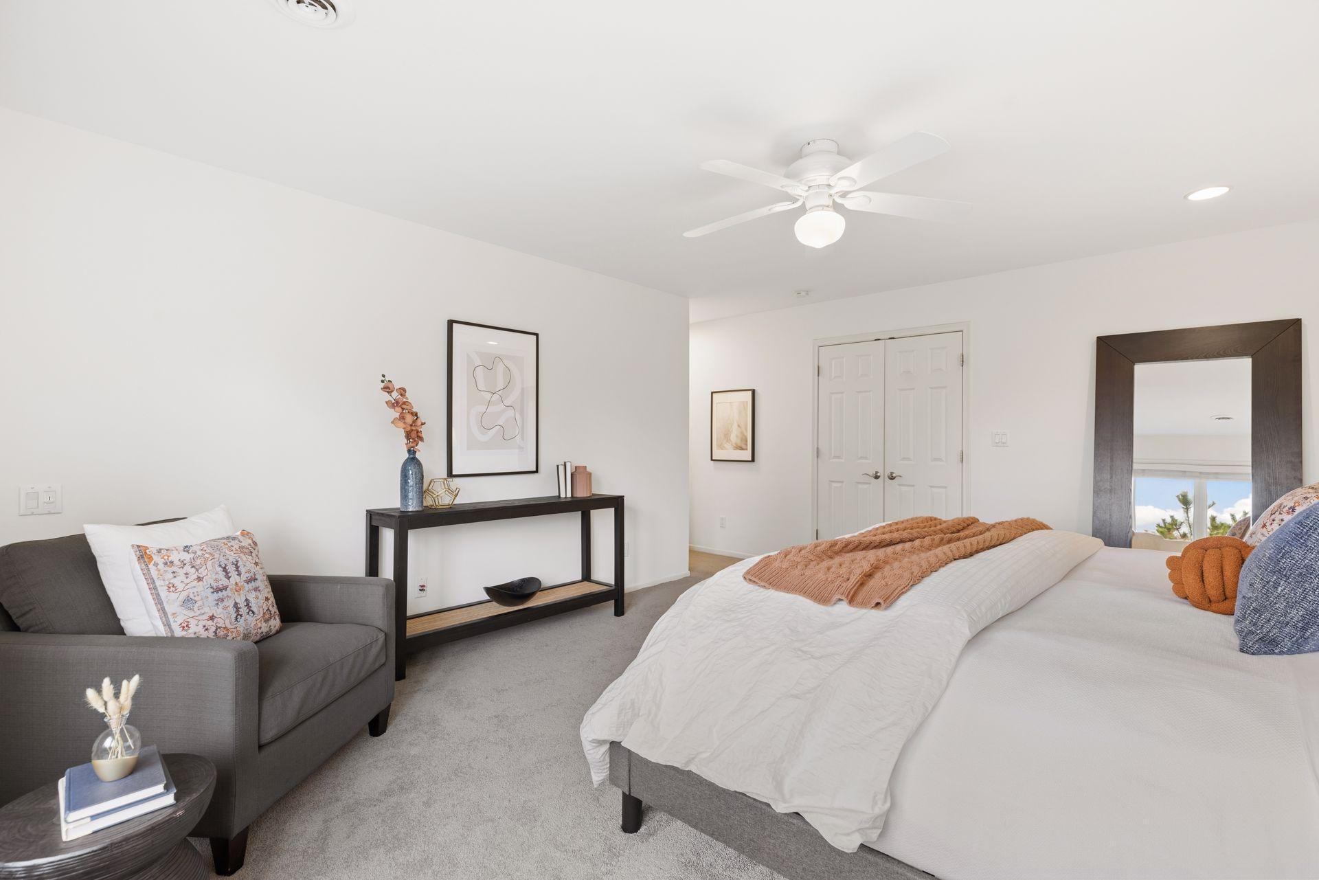 Second view of the primary bedroom.