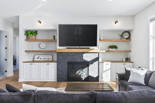 Cozy Main Floor Fireplace