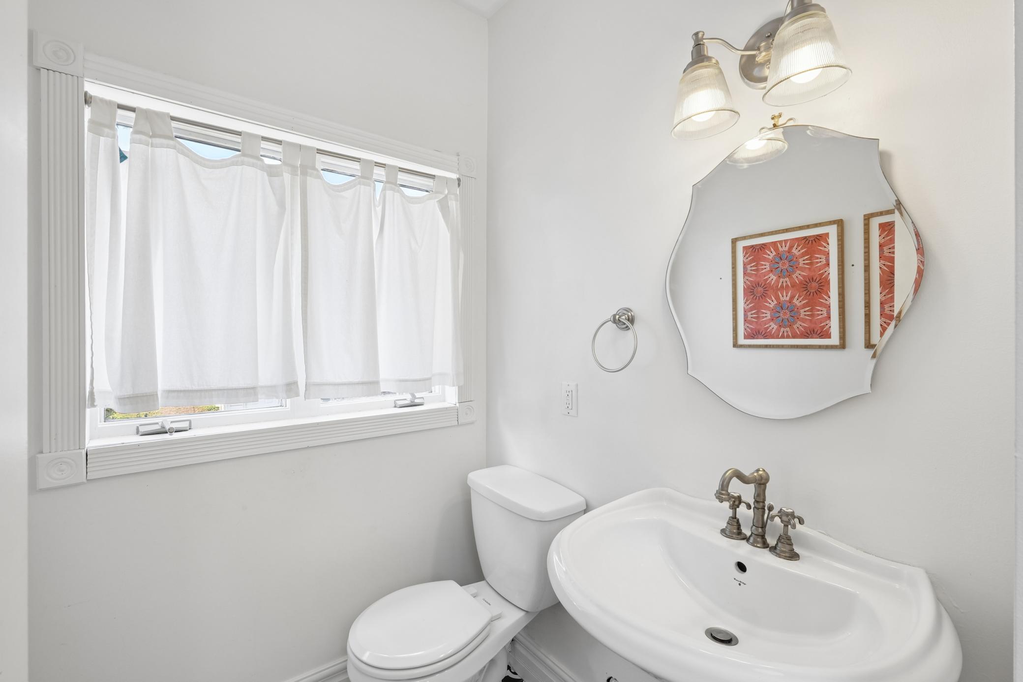 Main floor half bath