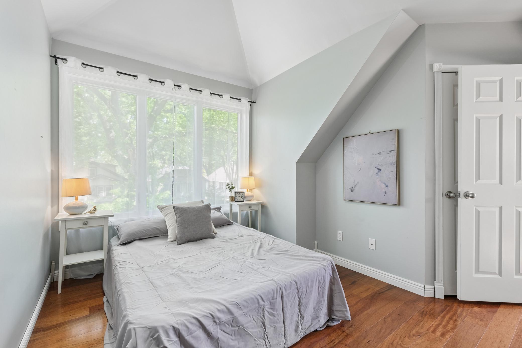 Featuring hardwood floors, beautiful view of the neighborhood and large walk in closet