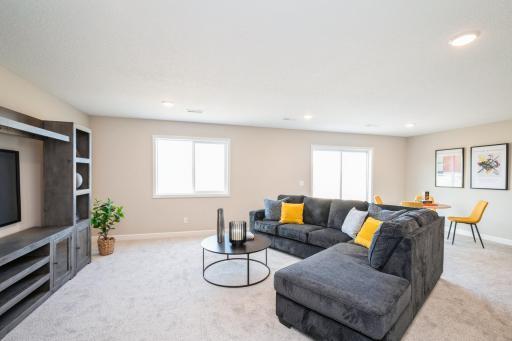 Lower level is a full basement