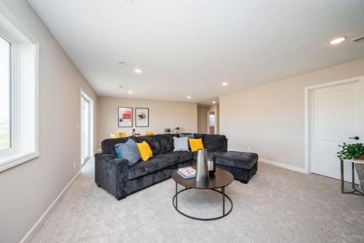 Lower level is a full basement