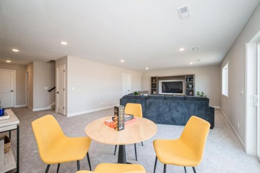 Lower level is a full basement