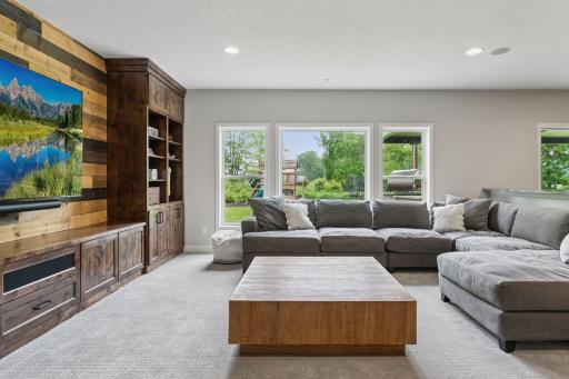 The walkout lower level is an entertainerâs dreamâperfect for movie nights, game-day gatherings, or hosting dining experiences.
