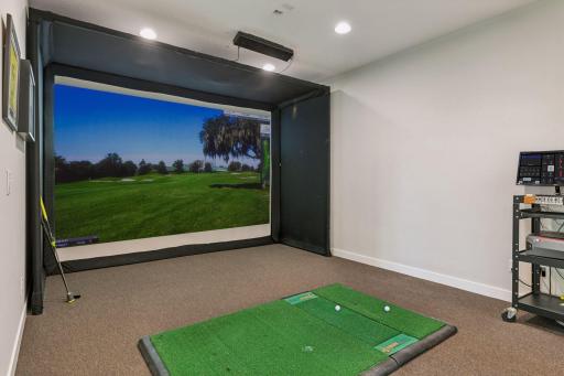 Tee off at top courses around the globe, all from the comfort of your lower level.
