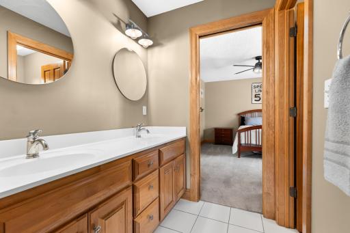 Full Jack and Jill bathroom.