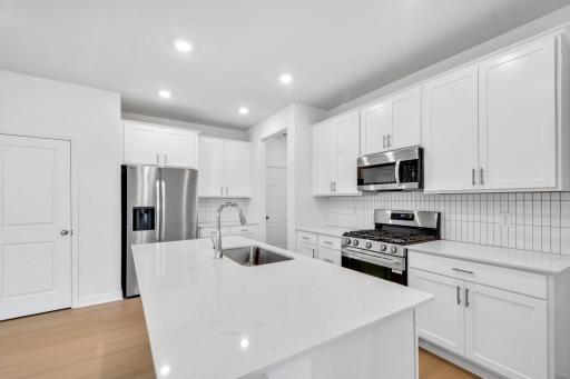 Photo is of the actual home.