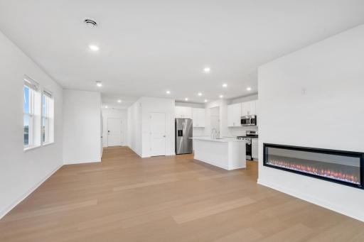 Photo is of the actual home.