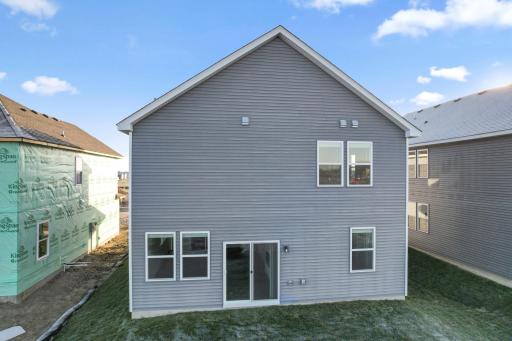 Photo is of the actual home.