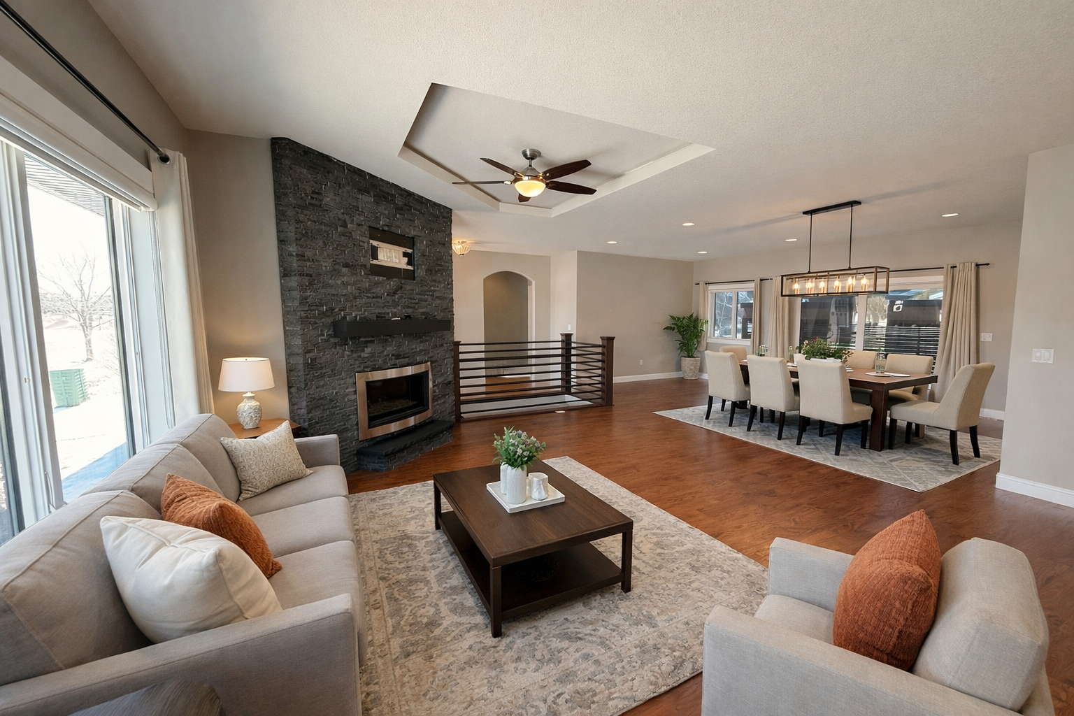 Virtually staged layout option