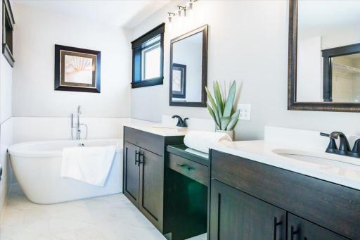 Primary Bath w/ stand alone tub & double vanity