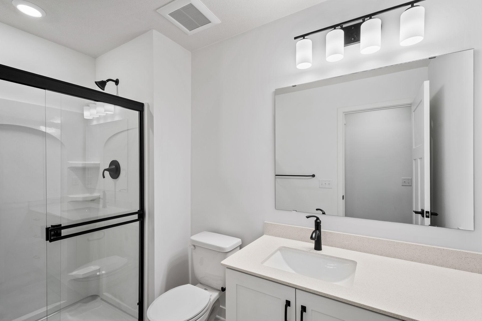 The adjacent 3/4 bath provides overnight guests the privacy they need
