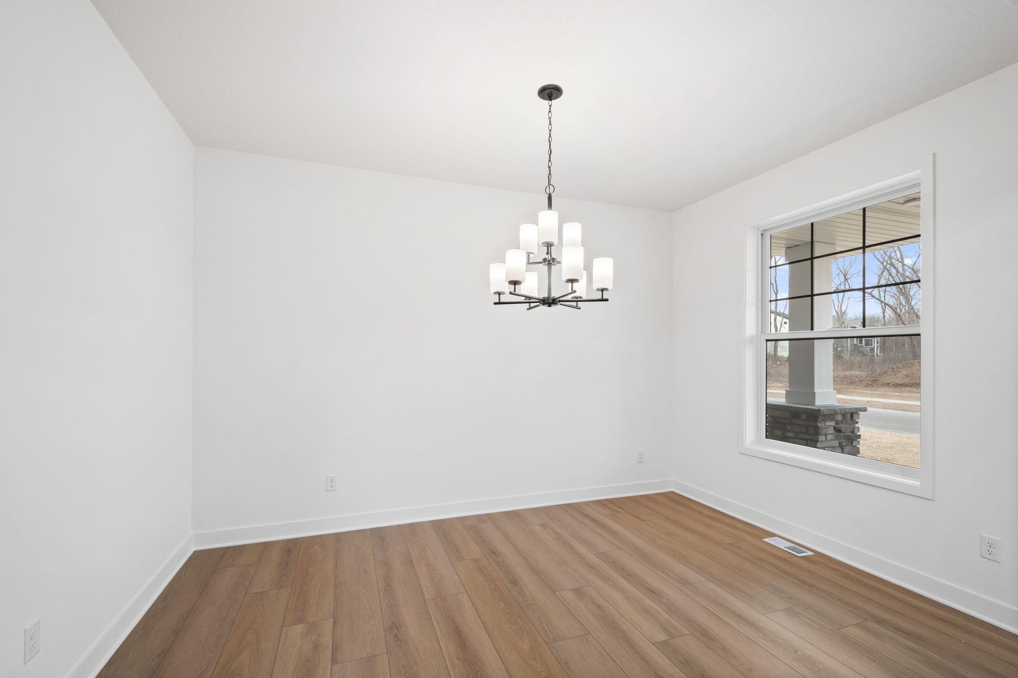 The dining room offers space for entertaining