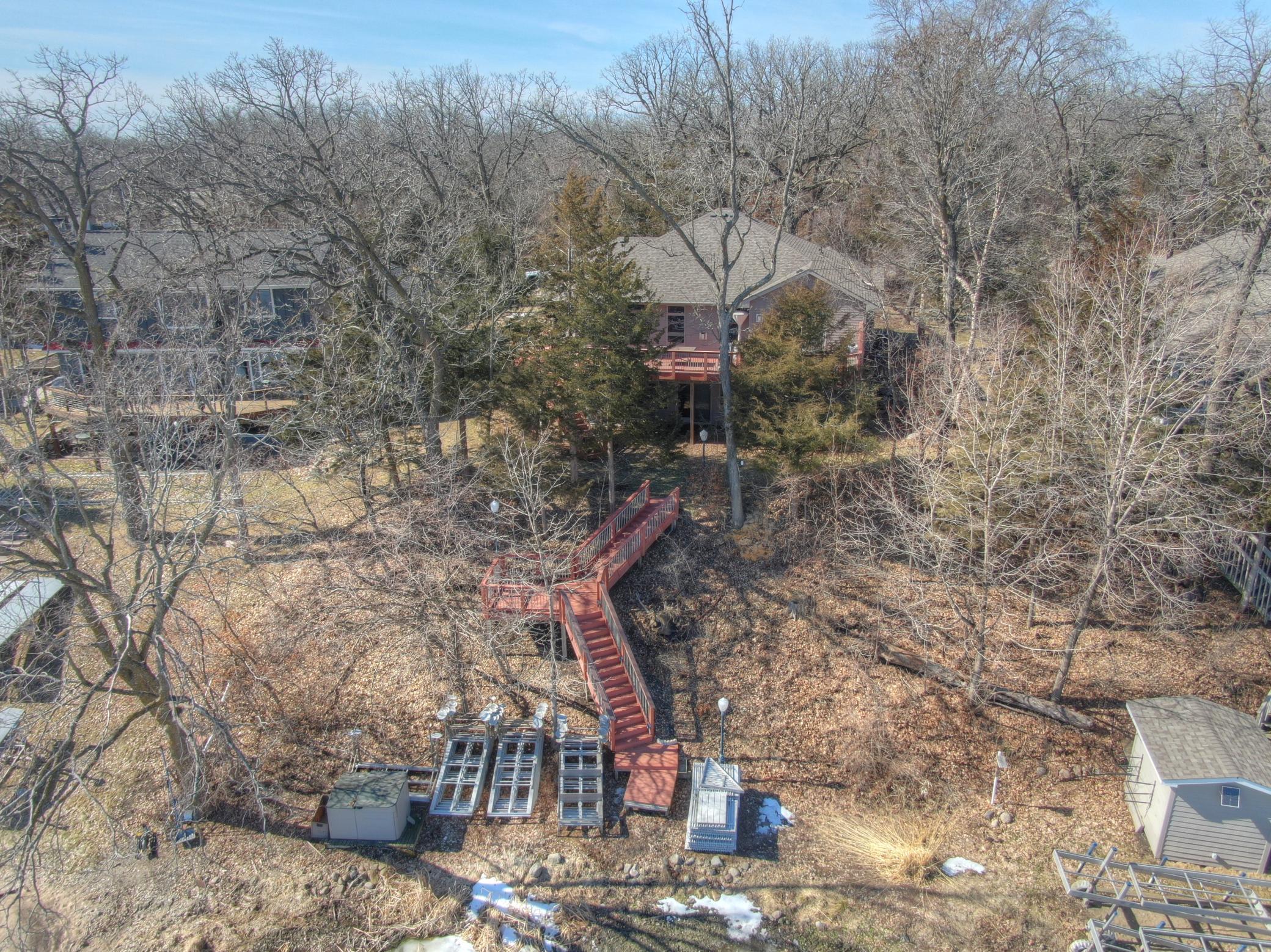 The property has a 144 feet of beautiful Pier Pleasure dock system that can be sold with the property with the right offer.