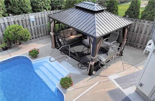 Summer Pool Photo with Gazebo!