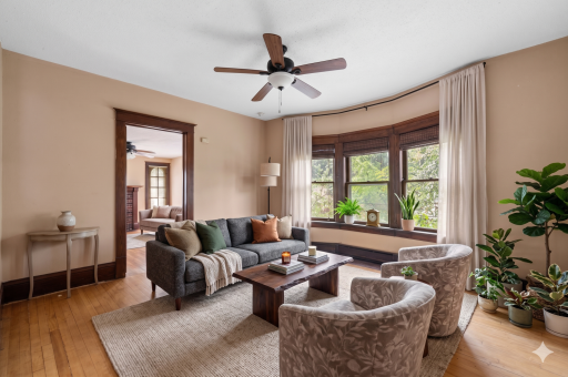 Main Floor Unit Living Room Virtually Staged