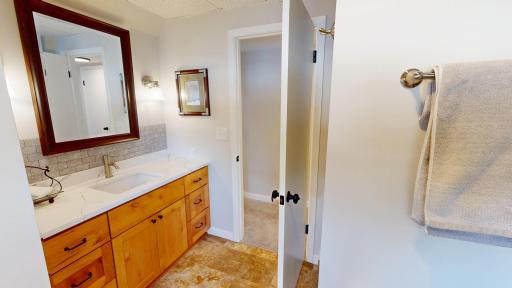 Lower level 3/4 bath