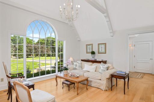This area has undergone a complete remodel by Carrigan Curtis with smooth ceilings, elevated moldings, arched openings, for architectural interest and good design.