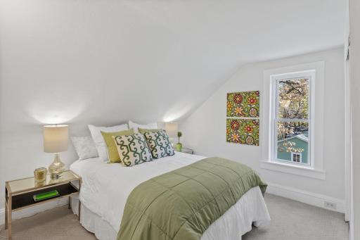 Upper Level: primary bedroom with all new carpet and paint