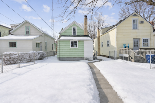 Outside backyard looking at the back of the house