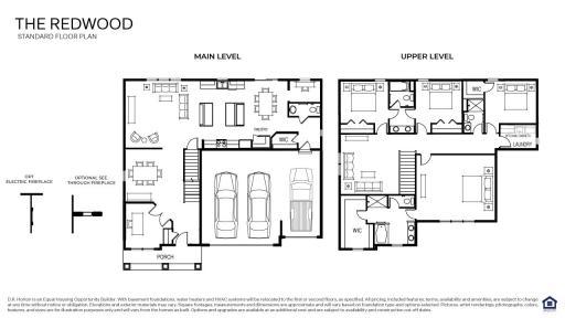 Redwood Floor Plan in the Oak Creek neighborhood.
