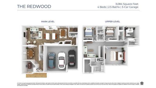 3D rendering of the Redwood's interior layout.