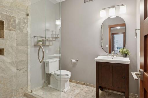 Clean, simple, and practicalâthis shared bathroom fits seamlessly into your daily routine.
