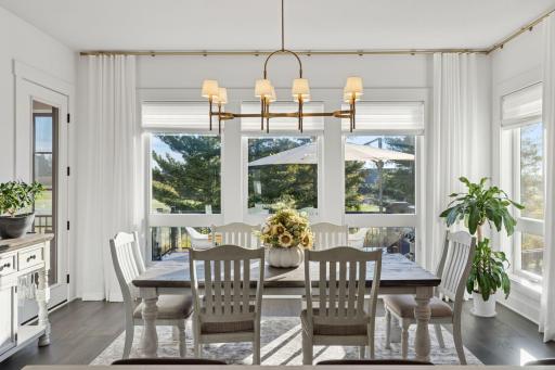 Abundant light through the expansive windows - another design detail that does not disappoint!