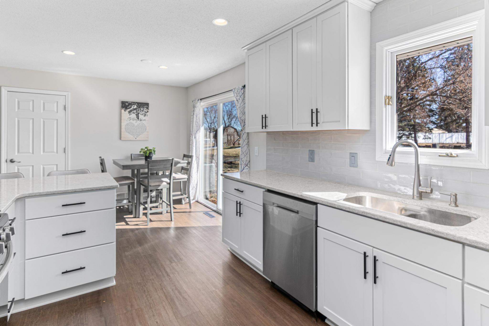 Crisp and bright kitchen