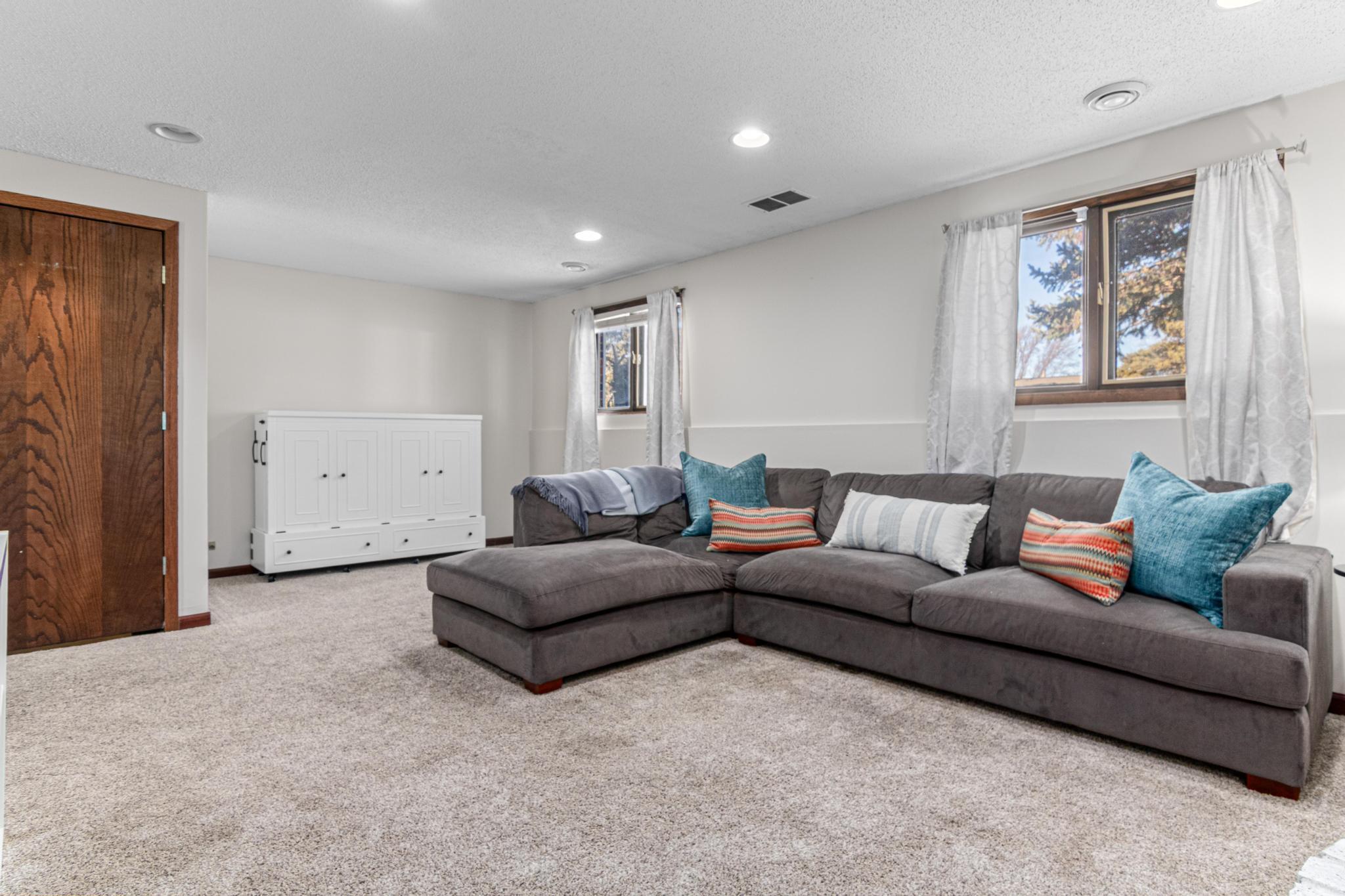 Spacious lower level