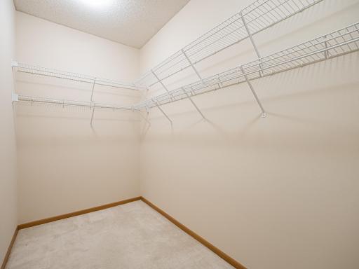 Huge walk-in closet in the primary bedroom suite. Plenty of room for a dresser.