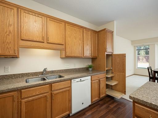 Pull-outs in some of the cabinets and island cabinets.