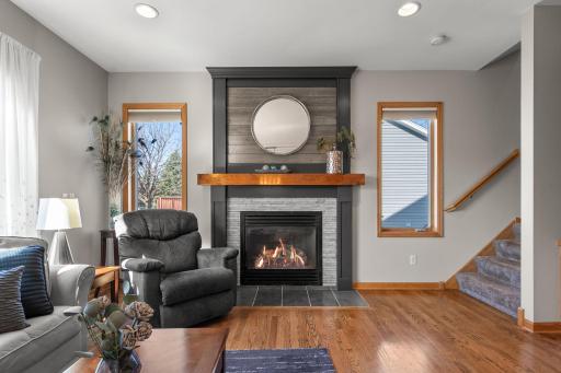 The lovely gas fireplace will add to the cozy family evening gatherings.